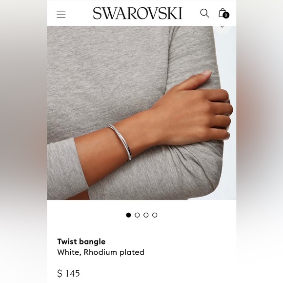 Swarovski Twist Bangle. NIB! Goes for $145 in the Swarovski website. - Picture 3 of 7
